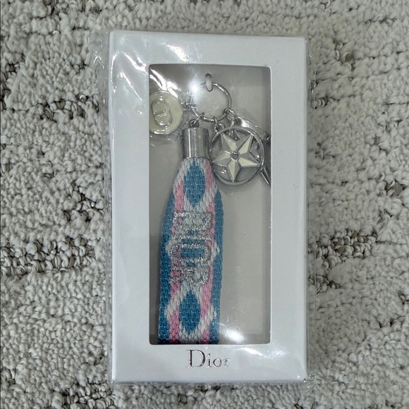 Dior Keychain with Blue and Pink Accents - Picture 1 of 1